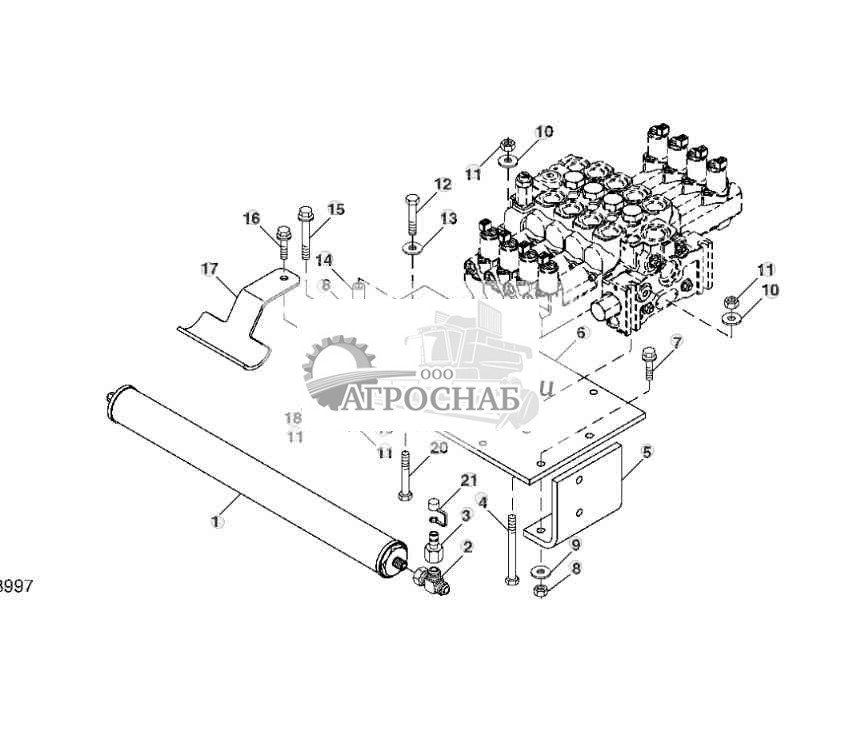 ACCUMULATOR (SCRAPER TRACTOR HIGH FLOW) 